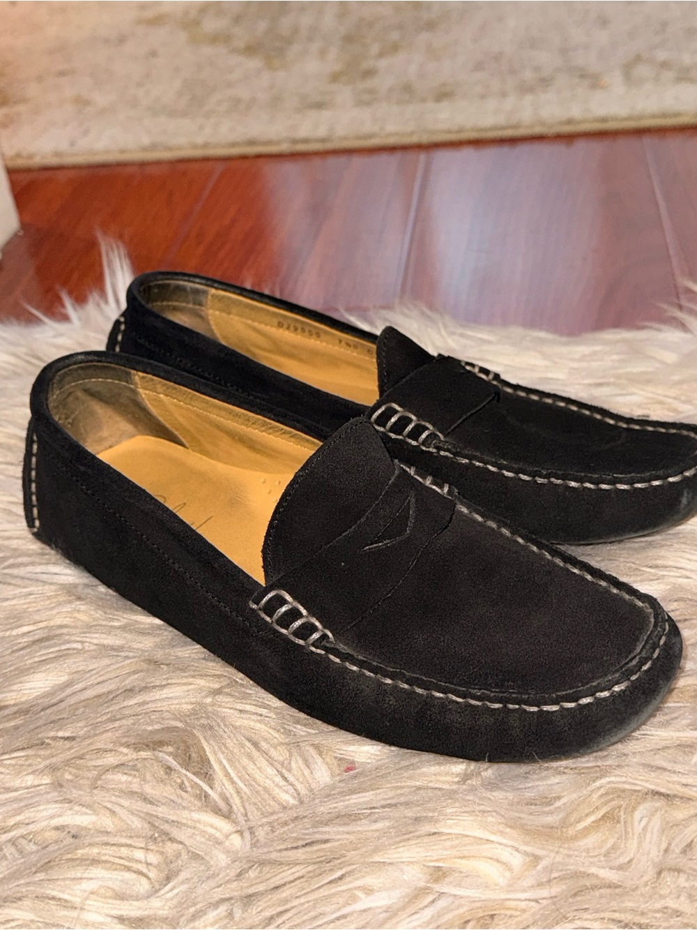 Women’s Black Suede Slip-On Loafers Cole haan